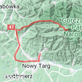Mapa Turbacz - Stare Wierchy - Nowy Targ